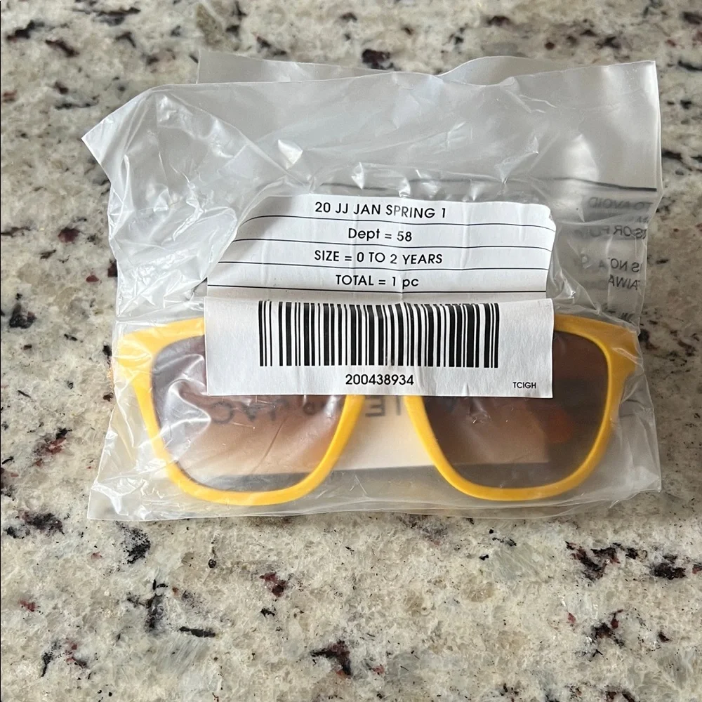 New - Janie and Jack Yellow Baby Sunglasses
